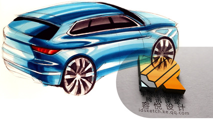 工业设计产品设计汽车设计马克笔手绘工业设计考研手绘